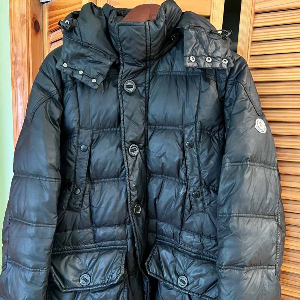 Moncler Men’s Long Down Jacket Size UK 4/US XL